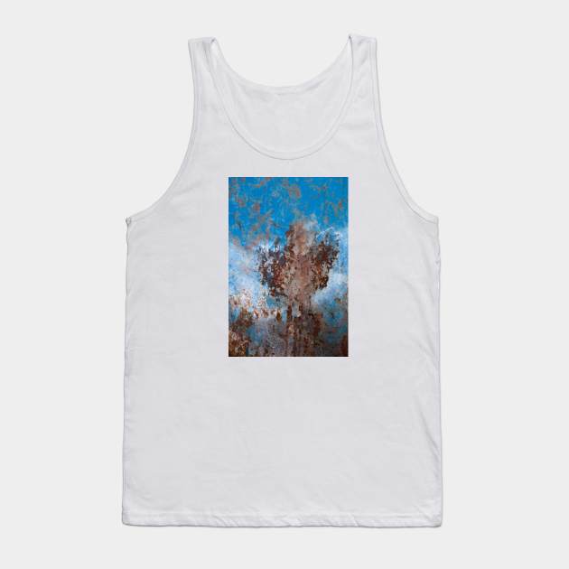 Painted and rusted wall Tank Top by textural
